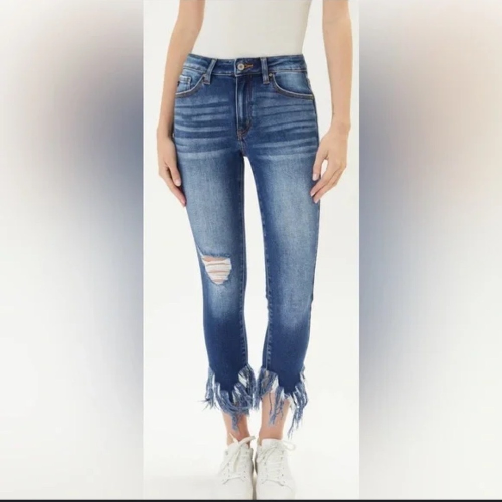 KanCan Mid Rise Ankle Skinny Jeans